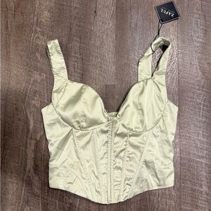 Sage Green corset top
